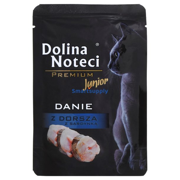 Dolina Noteci Premium Torsk og sardin - vdfoder til kattekillinger - 85g