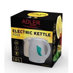 Adler AD 08 w elkedel 1 L 850 W Hvid
