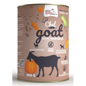 SYTA MICHA Chef Goat with vegetables - vdt hundefoder - 400g