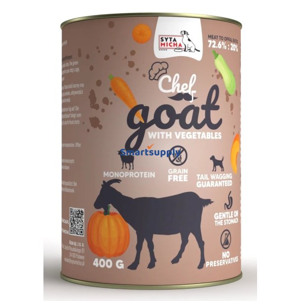 SYTA MICHA Chef Goat with vegetables - vdt hundefoder - 400g