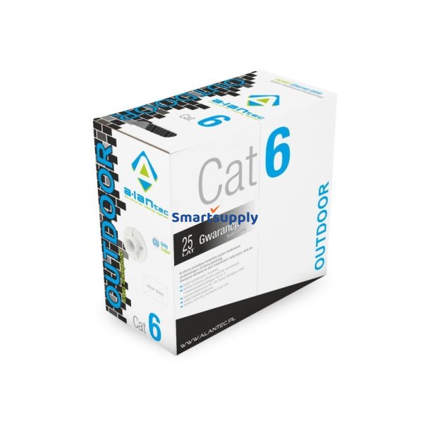 ALANTEC U/UTP cat.6 PE 4x2x23AWG 305m EXTERNAL DRY kabel