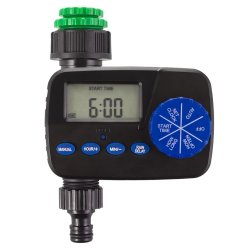 GreenBlue elektronisk vandingskontrol, programmr, strmforsyning 2x1,5V AA, GB390