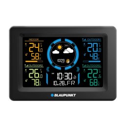 Vejrstation Med 3 Eksterne Sensorer Blaupunkt Ws40bk