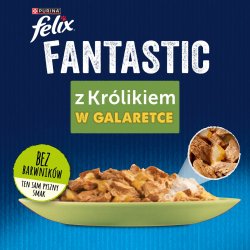 Purina Felix Fantastic  kanin i gel� - 85g