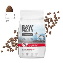 Vet Expert Raw Paleo Ultra Mini Adult Oksekd - Trfoder Til Hunde - 8 Kg