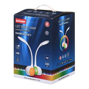 Activejet AJE-RAINBOW 2 bordlampe 7 W LED G Hvid