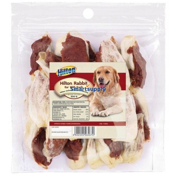Hilton Kaninre Med And - Hundegodbid - 500G