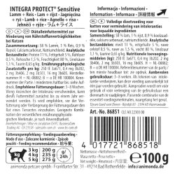 ANIMONDA Integra Protect Sensitive Lamb with rice - vd kattefoder - 100g