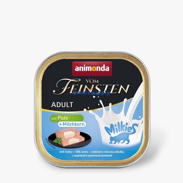 Animonda Vom Feinsten Voksenmlke Med Kalkun Og Mlkeagtigt Fyld - Vdfoder Til Katte - 100G