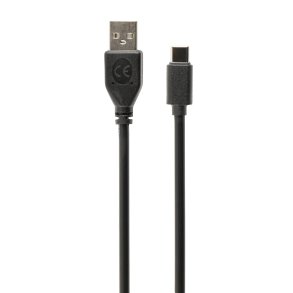 Gembird USB-A/USB-C, 1m USB-kabel USB 2.0 USB A USB C Sort