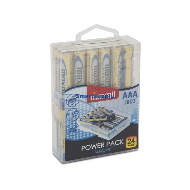 Maxell Batteri Alkaline Lr03, Value Box 24 Stk