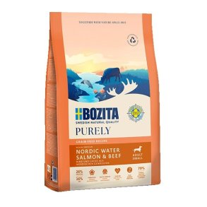 BOZITA Purely Adult Small Salmon and beef - trfoder til hunde - 7,5kg