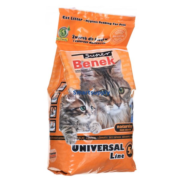SUPER BENEK UNIVERSAL Kattegrus Bentonit grus Naturlig 5 l