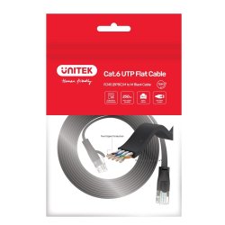 Unitek Cat 6 Utp Rj45 (8P8c) Fladt Ethernet-Kabel