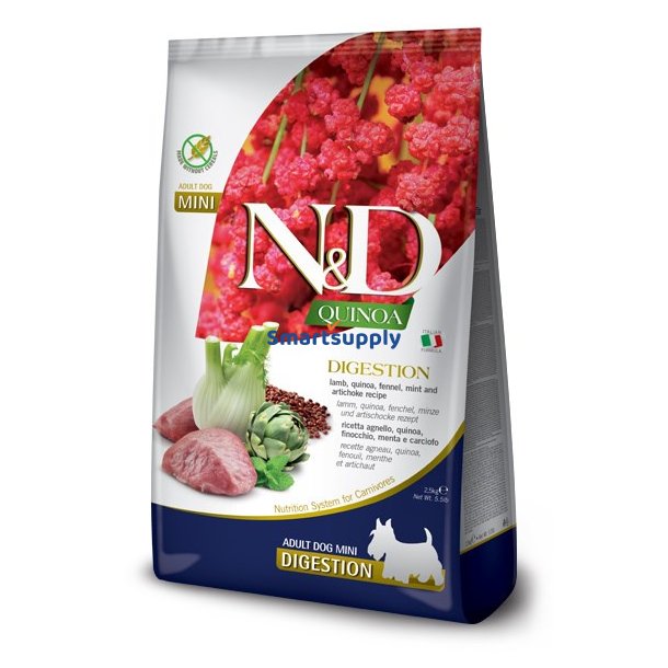 Farmina N &amp; D N &amp; D Quinoa Digestion Lamb Mini Adult - Trfoder Til Hunde - 800G