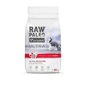 RAW PALEO Ultra Medium&Large Puppy Beef - trfoder til hvalpe - 10 kg