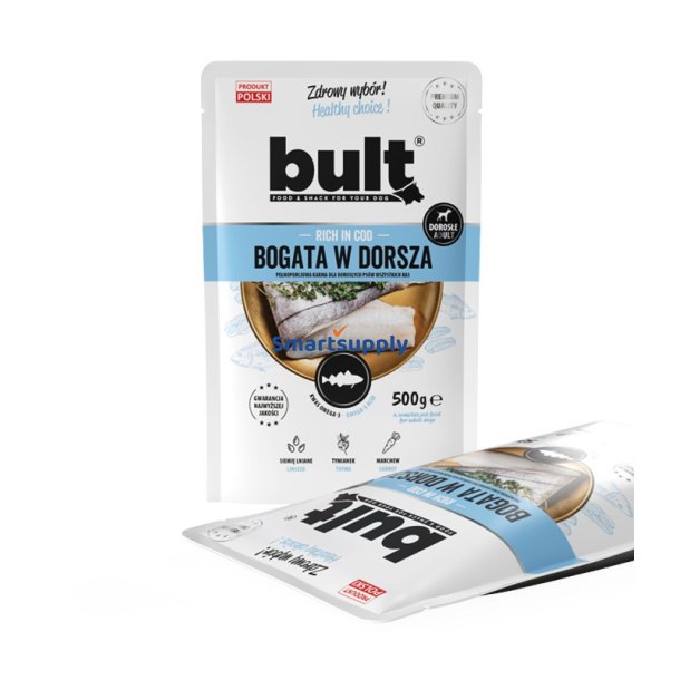 Bult Rig P Torsk - Vdfoder Til Hunde - 500G