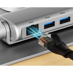 Justerbart Stativ Til Brbar Computer + Usb-C Hdmi -Hub Unitek D1109b01 Pd 100W
