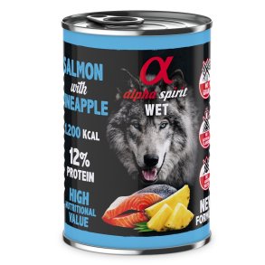 ALPHA SPIRIT WET Laks med ananas - vdfoder til hunde - 400g