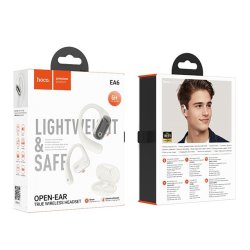 Hoco Ea6 Headset Trdls Open-Ear Connectivity/Music Bluetooth White