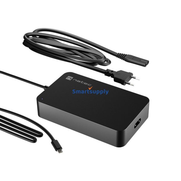 NATEC  OPLADER STRMFORSYNING GRAYLING USB-C 90W