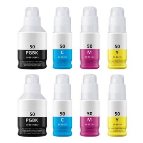 Canon GI-50 BCMY blkrefill 8 stk 760ml kompatibel