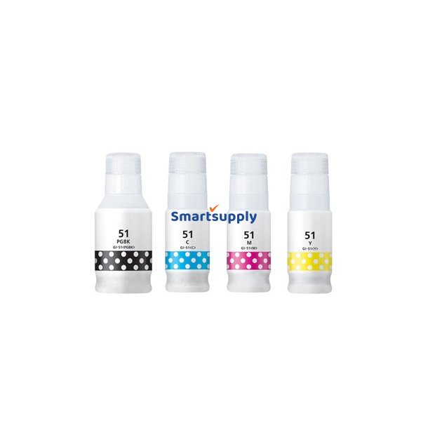 Rabat Canon GI-51 BCMY blkrefill 4 stk 380ml kompatibel