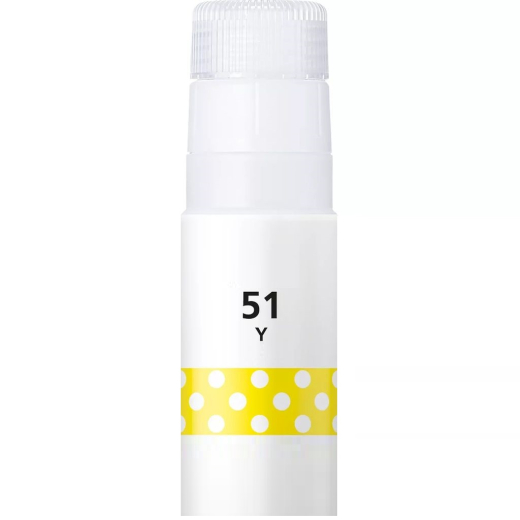 Canon GI-51Y Gul bl�kflaske refill 70ml kompatibel