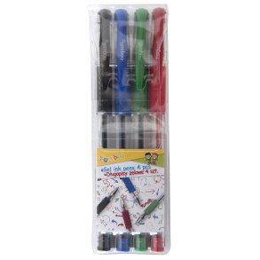 Gel Pen 4 forskellige farver 0,5 mm GIMBOO Classic - 4 stk