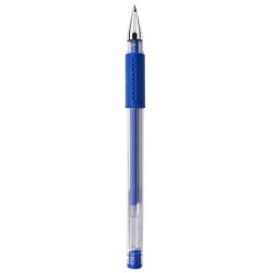 Gel ballpoint pen bl� gummigreb 0,25mm - 12 stk