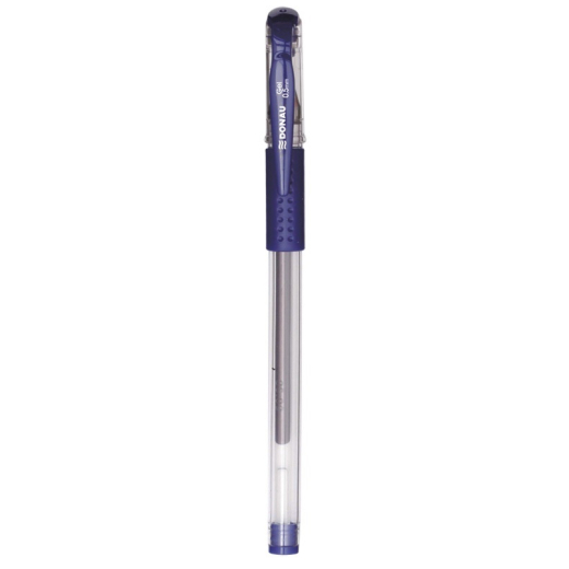 Gel ballpoint pen bl� gummigreb 0,25mm - 12 stk