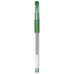 Gel ballpoint pen gr�n gummigreb 0,25mm - 12 stk