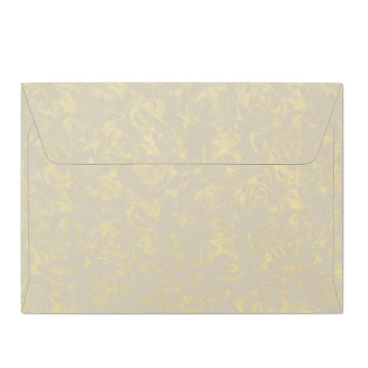 Guld roser metalliserede kuverter 10 stk. 114mm x 162mm