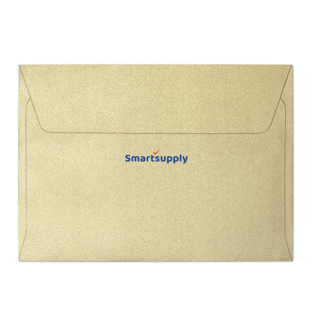 Guld teksturerede kuverter 10 stk. 114mm x 162mm