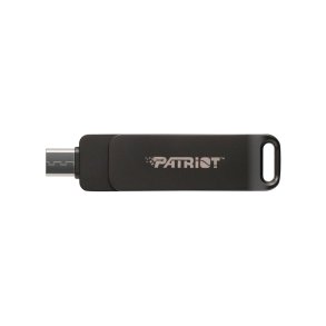 Flashdrive PATRIOT Rage R550 512GB 100 MB/S USB A+C Drejeligt design (PE512GR550DSAD) Sort