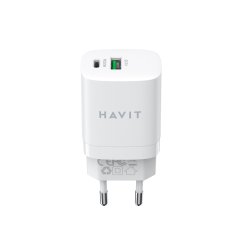 Havit Uc30 Eu - Gan To-Ports Rejseoplader 33 W, Hvid