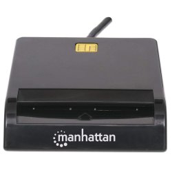 Manhattan Usb-A Contact Smart Card Reader, Ekstern, Windows Eller Mac, Kabel 105 cm