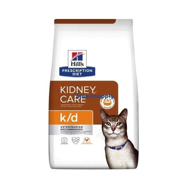 HILL'S PRESCRIPTION DIET Feline k/d Kidney Care T�rt kattefoder Kylling 3 kg
