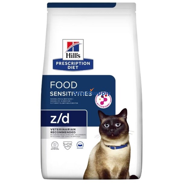 Hill's Pd Food Sensitivities Z/D - Trfoder Til Kat - 1,5 Kg
