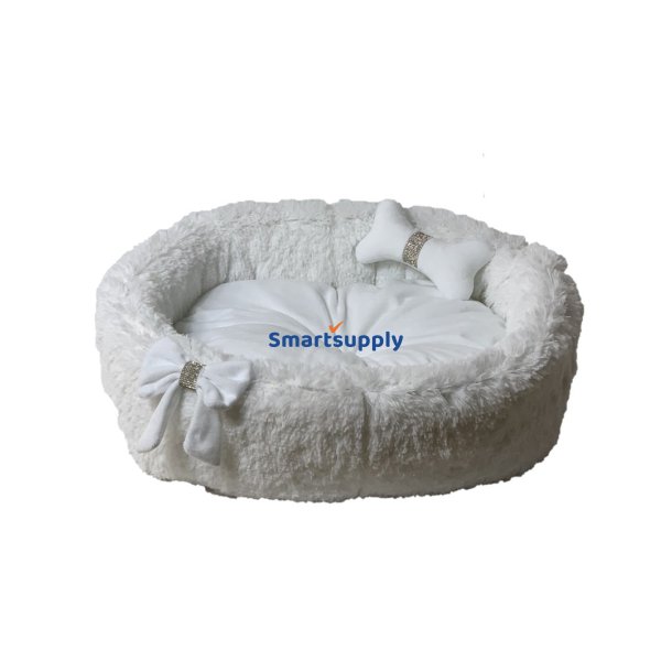 Go Gift Cocard Hvid L - Kledyrsseng - 55 X 52 X 18 cm