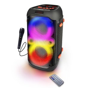 Esperanza EP156 BT FM LED RGB KARAOKE-hjttaler sort 20W