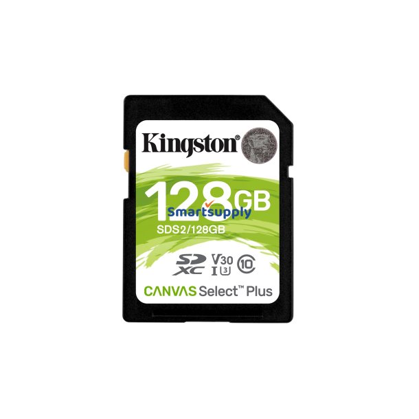 Kingston 128Gb Sdxc Canvas Select Plus 100R C10 Uhs-I U3 V30