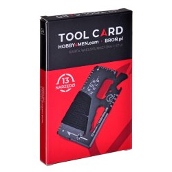 Multivrktj AZYMUT TOOL CARD multifunktionelt kort - 13 vrktjer + kasse 85/53 mm (H-O200930TC)