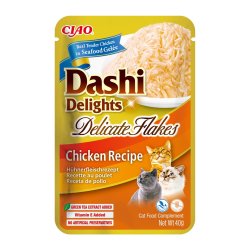 Inaba Cat Dashi Delights Delicate Flakes Chicken - Kat Godbid - 40G