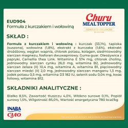 Inaba Churu Meal Topper Kylling Med Oksekd - Hundegodbid - 4 X 14G