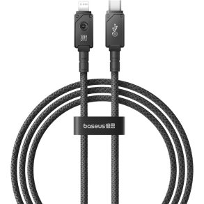 Baseus Unbreakable USB C til iP-kabel 1 m 20 W Sort