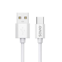 USB Kabel 2 M USB 2.0, Usb-A - Usb-C Hvid Savio Cl-168