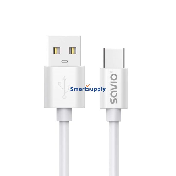 USB Kabel 2 M USB 2.0, Usb-A - Usb-C Hvid Savio Cl-168