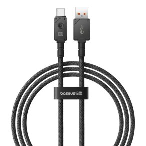 Baseus Unbreakable USB-kabel 1 m USB A USB C Sort