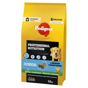 PEDIGREE Professional Nutrition Junior with poultry and vegetables, medium and large breeds - trfoder til hunde - 12 kg